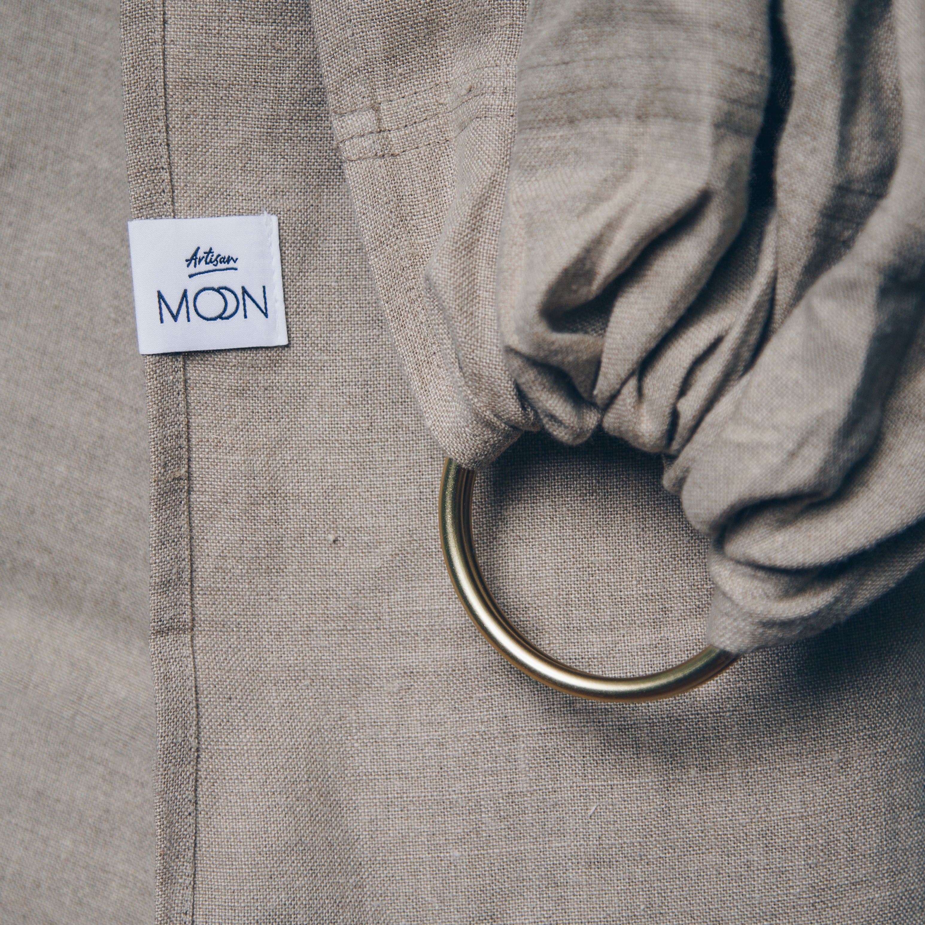 Artisan Clay Moon Ring Sling. Classical and Timeless. 