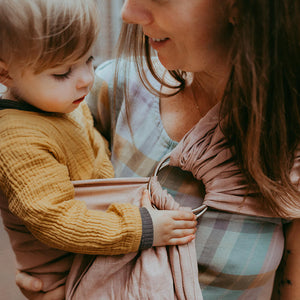 Spring time favourite in her Dusty Pink Ring Sling 